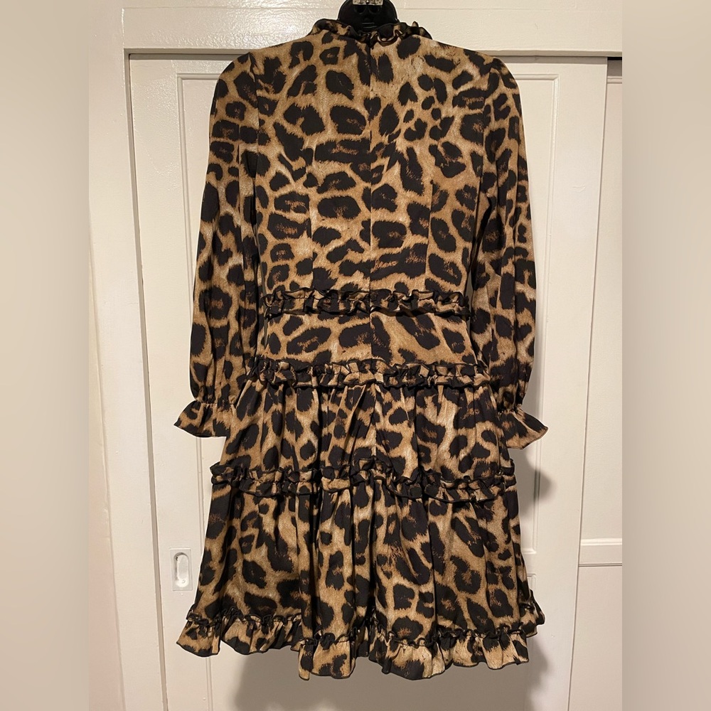 Leopard Mini Dress with Ruffles 🐆 - Picture 4 of 6